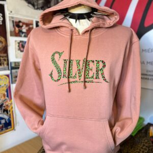 Sudadera Silver Rosa – Logo AnimalPrint Verde