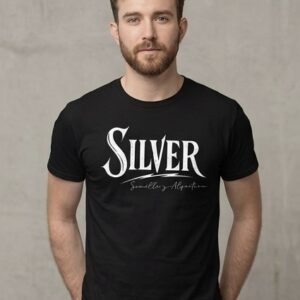 Camiseta Silver Negra (Ed. Semilla Y Alquitrán) – Logo Blanco